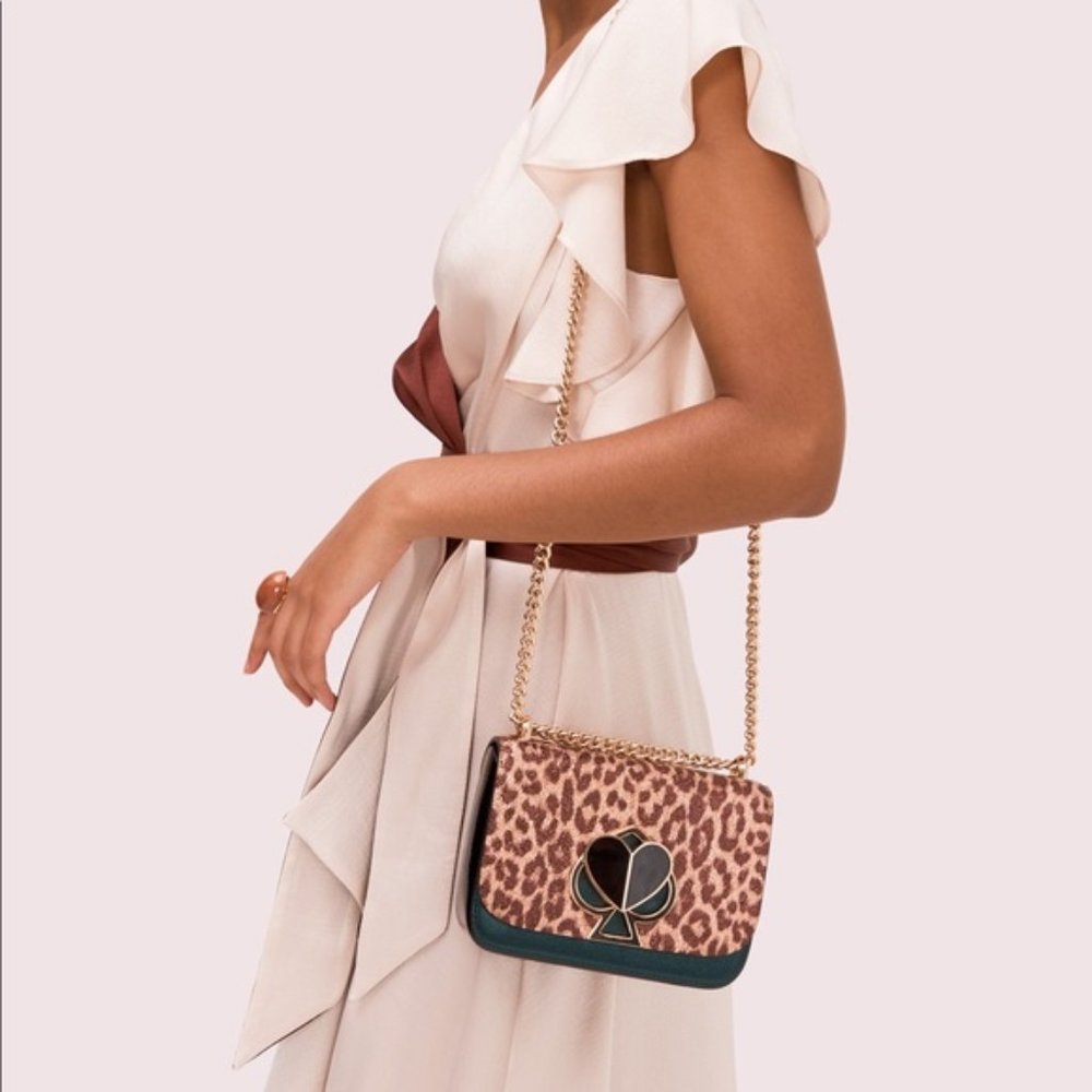 Kate Spade Nicola Chain 2 way shoulder bag Leopard